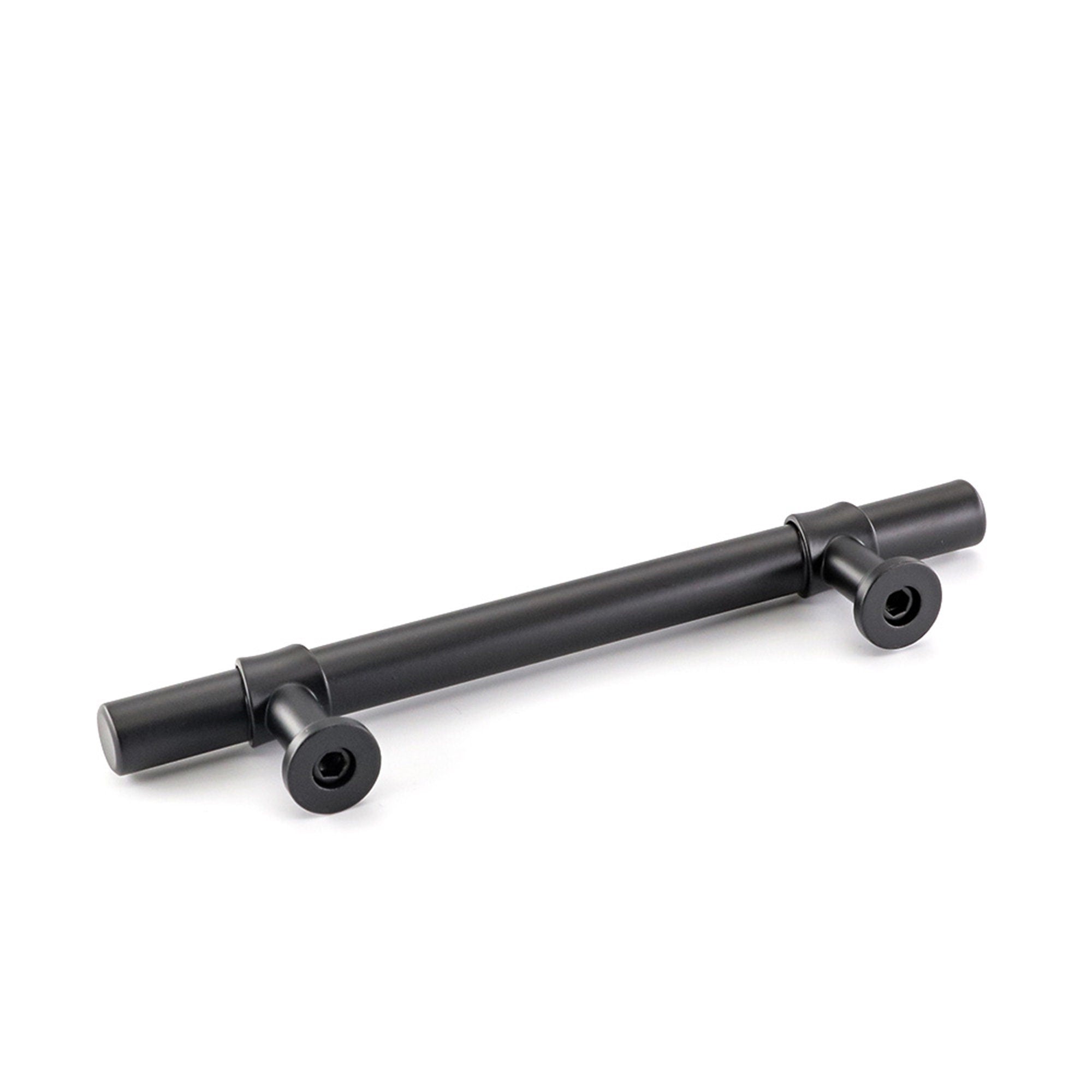 4in Black Drawer Pulls Kitchen Cabinet Handles - Matte Black T Bar Handle Pull - 4" (102mm) Hole Centers, 6.4" Overall Length
