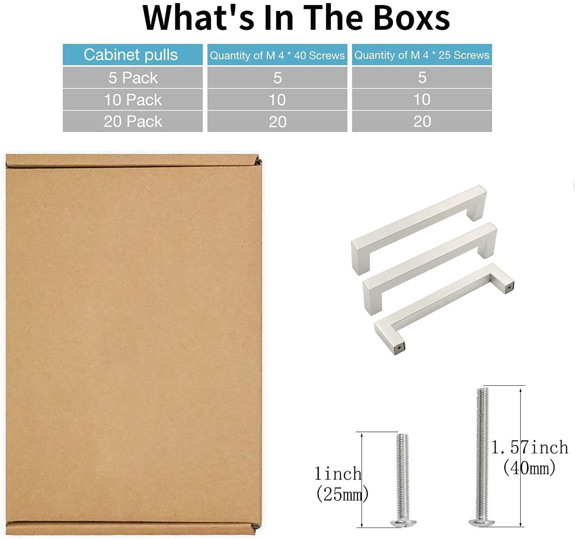 Brushed Nickel Drawer Pulls 6-1/4 inch(160mm) Hole Center，Modern Cabinet Hardware Bar Pulls for Drawer Cabinets Cupboard