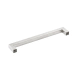 Brushed Nickel Drawer Pulls 5 inch(128mm) Hole Center，Modern Cabinet Hardware Bar Pulls for Drawer Cabinets Cupboard