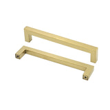 6.25in Cabinet Handles Drawer Pulls，Modern Gold Drawer Pulls Stainless Steel Dresser Drawer Pulls(160mm, Hole Centers)