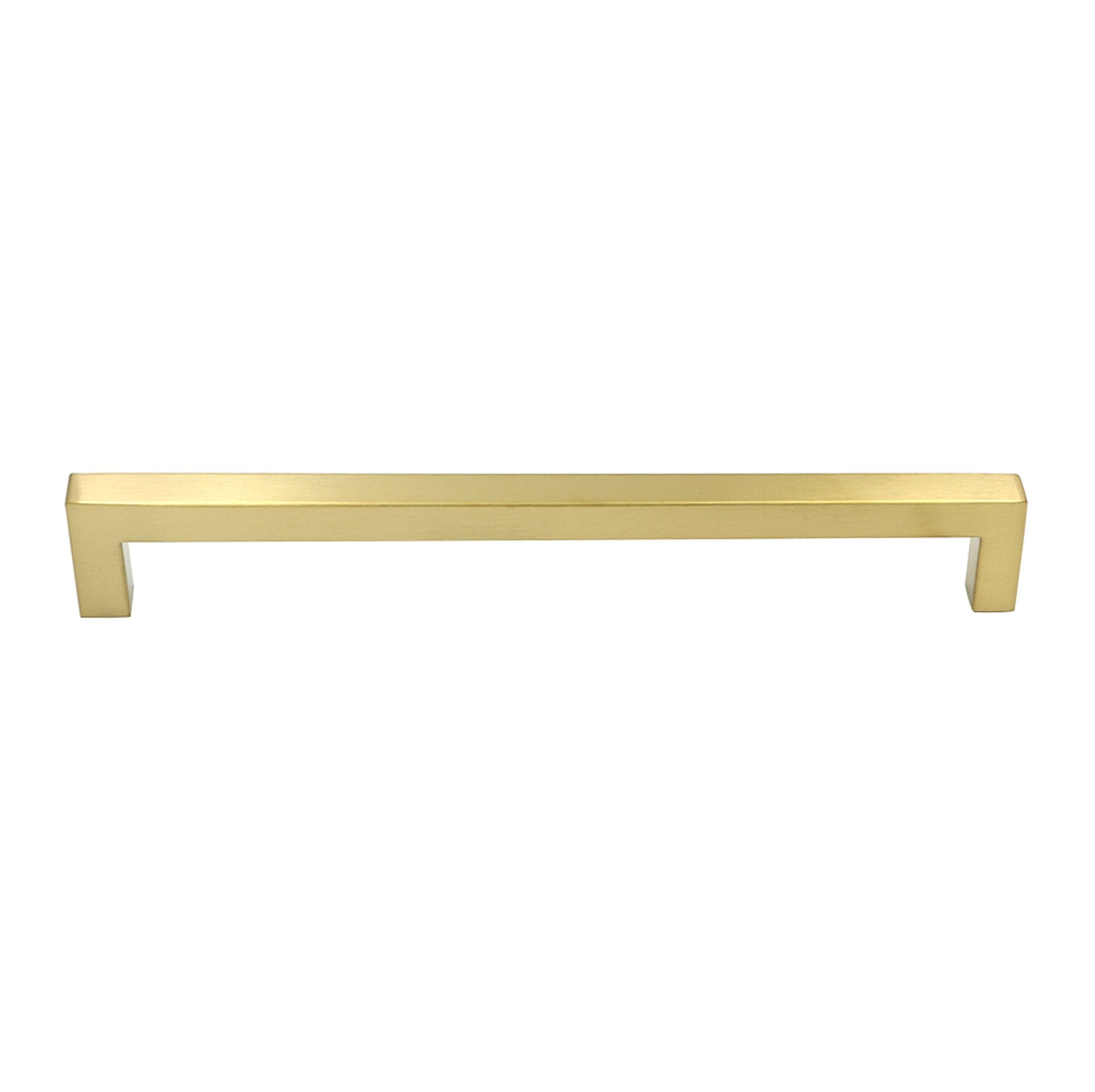10in Brushed Brass Drawer Pulls,Brushed Gold Cabinet Pulls Gold Hardware for Cabinets(256mm, Hole Centers)