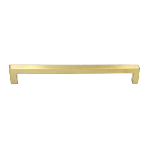 10in Brushed Brass Drawer Pulls,Brushed Gold Cabinet Pulls Gold Hardware for Cabinets(256mm, Hole Centers)