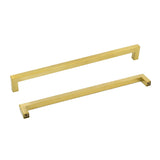 11-1/3in Brushed Brass Drawer Pulls,Brushed Gold Cabinet Pulls Gold Hardware for Cabinets(288mm, Hole Centers)