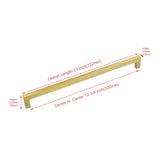 12-3/5in Brushed Brass Drawer Pulls,Brushed Gold Cabinet Pulls Gold Hardware for Cabinets(320mm, Hole Centers)