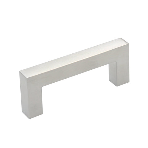 Brushed Nickel Drawer Pulls 3 inch(76mm) Hole Center，Modern Cabinet Hardware Bar Pulls for Drawer Cabinets Cupboard