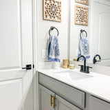 Modern Square Cabinet Pull Handle, 4-inch Length (2.5-inch Hole Center), Brushed Brass Cabinet Pulls for Dresser Drawers