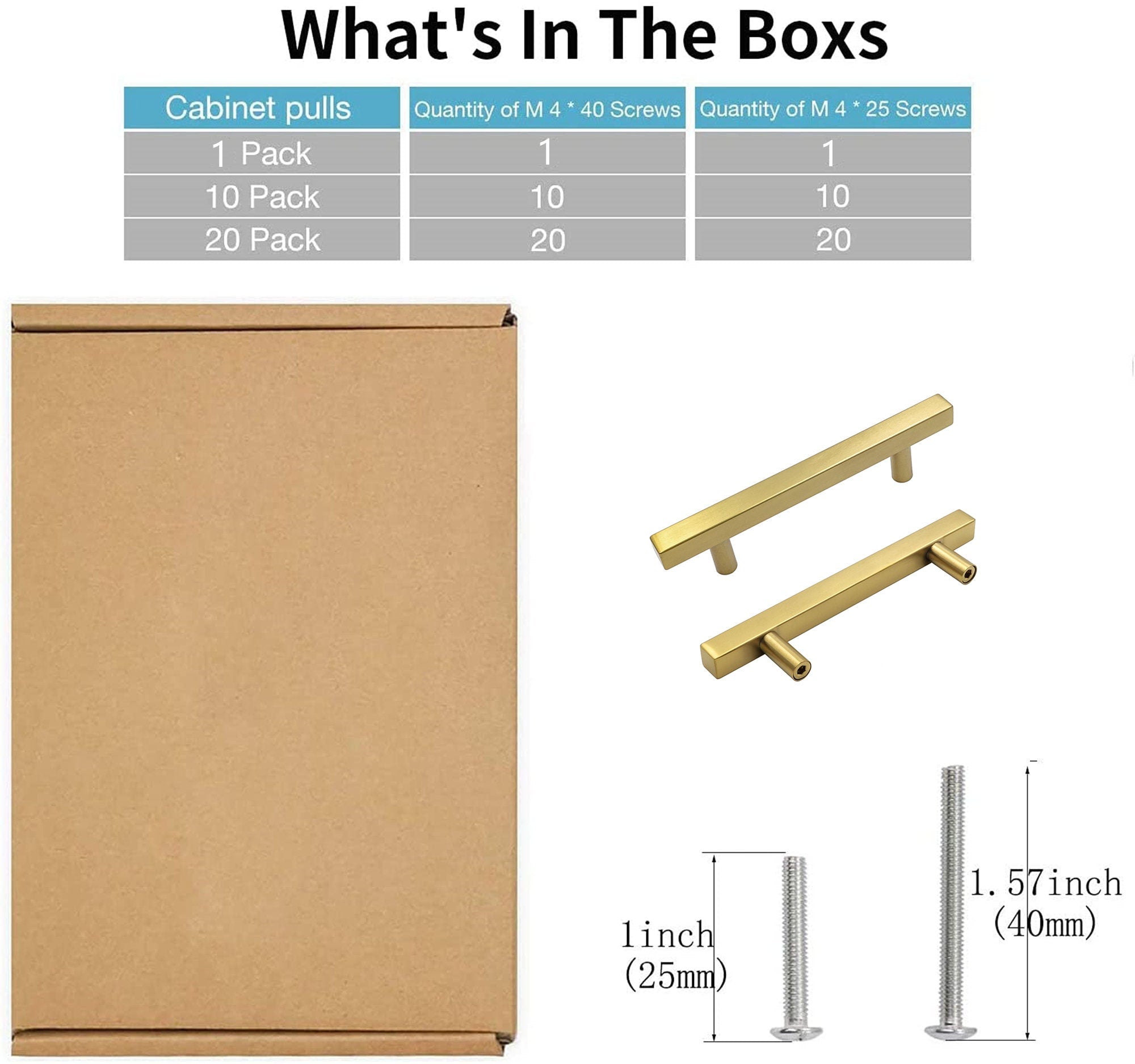 Brushed Brass Cabinet Pulls Gold Cabinet Pulls - 5" Inch (128mm) Hole Centers
