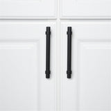 Flat Black Cabinet Bar Handle Pull - 3" (76mm) Hole Centers