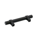 Flat Black Cabinet Bar Handle Pull - 3" (76mm) Hole Centers