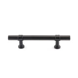 3.5 Inch Kitchen Cabinet Handles Drawer Pulls - Matte Black T Bar Handle Pull - 3.5" (90mm) Hole Centers, 5-9/10" Overall Length