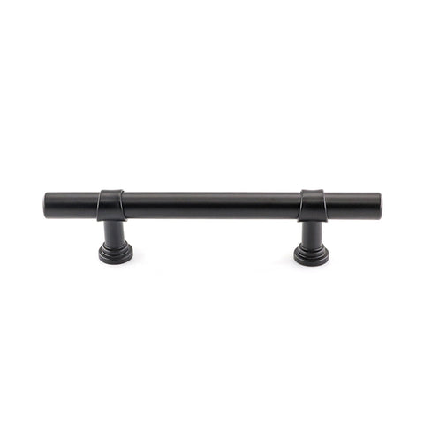 3.5 Inch Kitchen Cabinet Handles Drawer Pulls - Matte Black T Bar Handle Pull - 3.5" (90mm) Hole Centers, 5-9/10" Overall Length