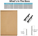 4.5 Inch(115mm) Hole Center Cabinet Handles Pulls For Kitchen Stainless Steel Matte Black Drawer Pulls ( 179mm，Length）