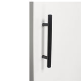 4.5 Inch(115mm) Hole Center Cabinet Handles Pulls For Kitchen Stainless Steel Matte Black Drawer Pulls ( 179mm，Length）