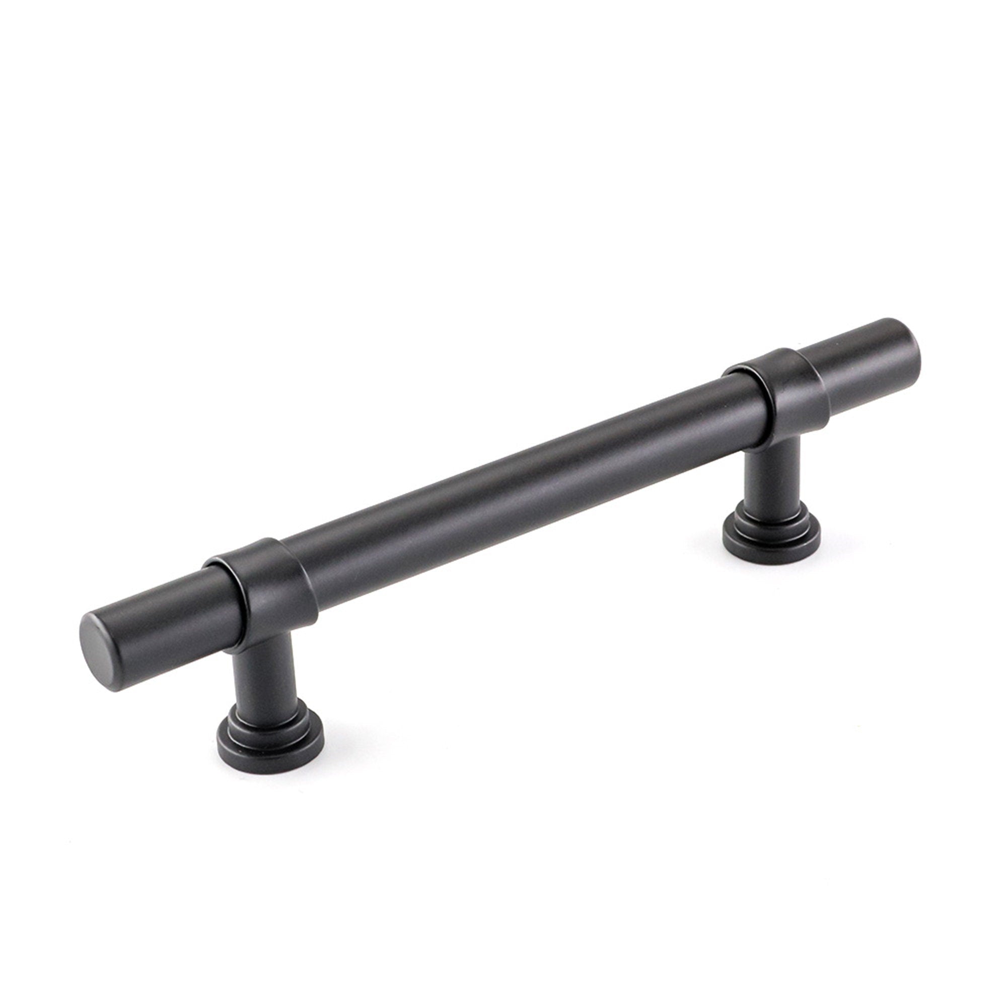 3.75in Black Drawer Pulls Kitchen Cabinet Handles - Matte Black T Bar Handle Pull - 3.75" (96mm) Hole Centers, 5.9" Overall Length