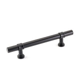 4in Black Drawer Pulls Kitchen Cabinet Handles - Matte Black T Bar Handle Pull - 4" (102mm) Hole Centers, 6.4" Overall Length