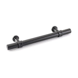 4in Black Drawer Pulls Kitchen Cabinet Handles - Matte Black T Bar Handle Pull - 4" (102mm) Hole Centers, 6.4" Overall Length