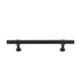 5in Black Drawer Pulls Kitchen Cabinet Handles - Matte Black T Bar Handle Pull - 5" (128mm) Hole Centers, 7.5" Overall Length