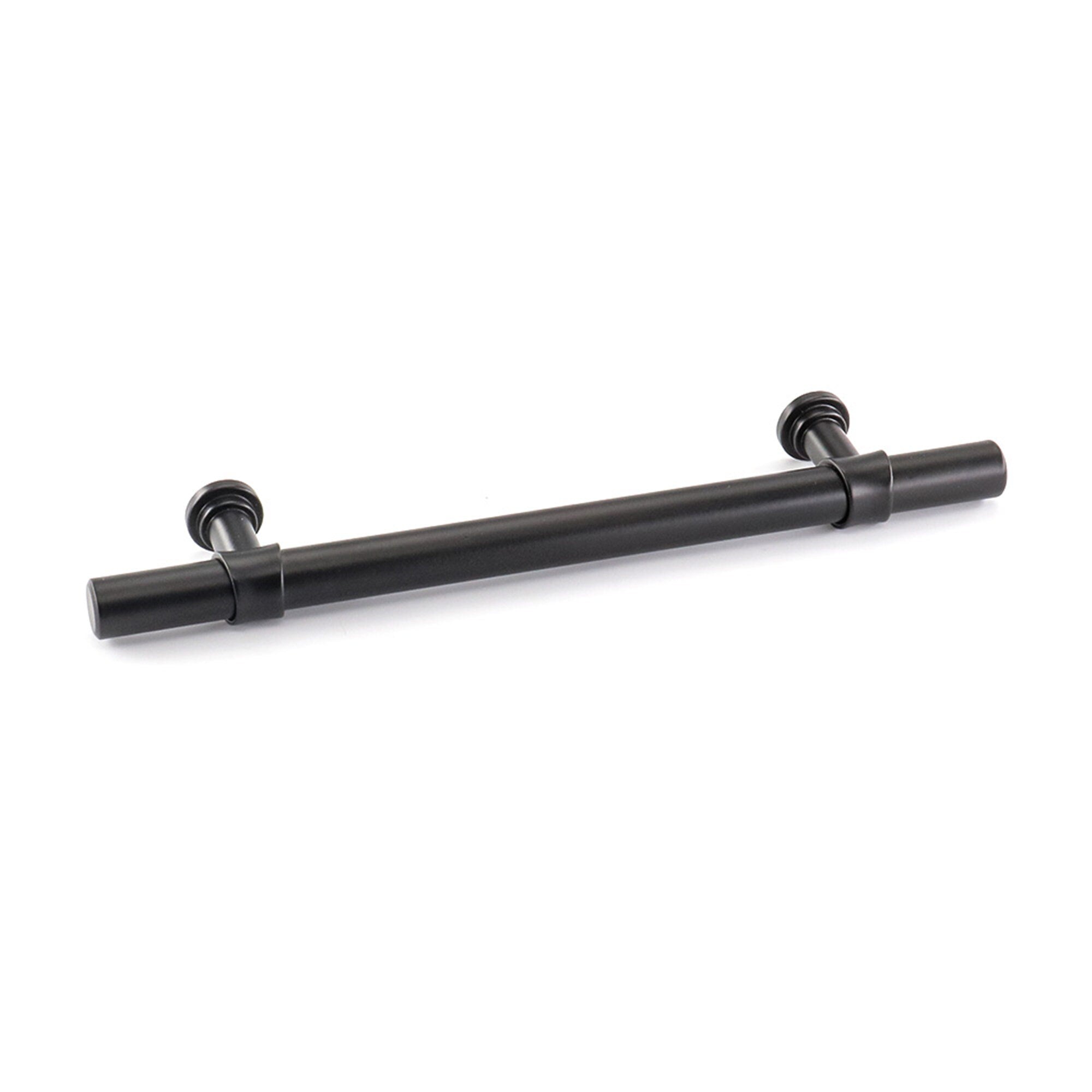 6.25in Black Drawer Pulls Kitchen Cabinet Handles - Matte Black T Bar Handle Pull - 6.25" (160mm) Hole Centers, 8.8" Overall Length