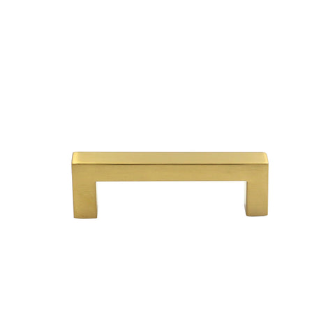 3.5"(90mm) Cabinet Pulls Gold Cabinet Pulls，Gold Cabinet Pulls Square Kitchen Hardware Handles(90mm, Hole Centers)