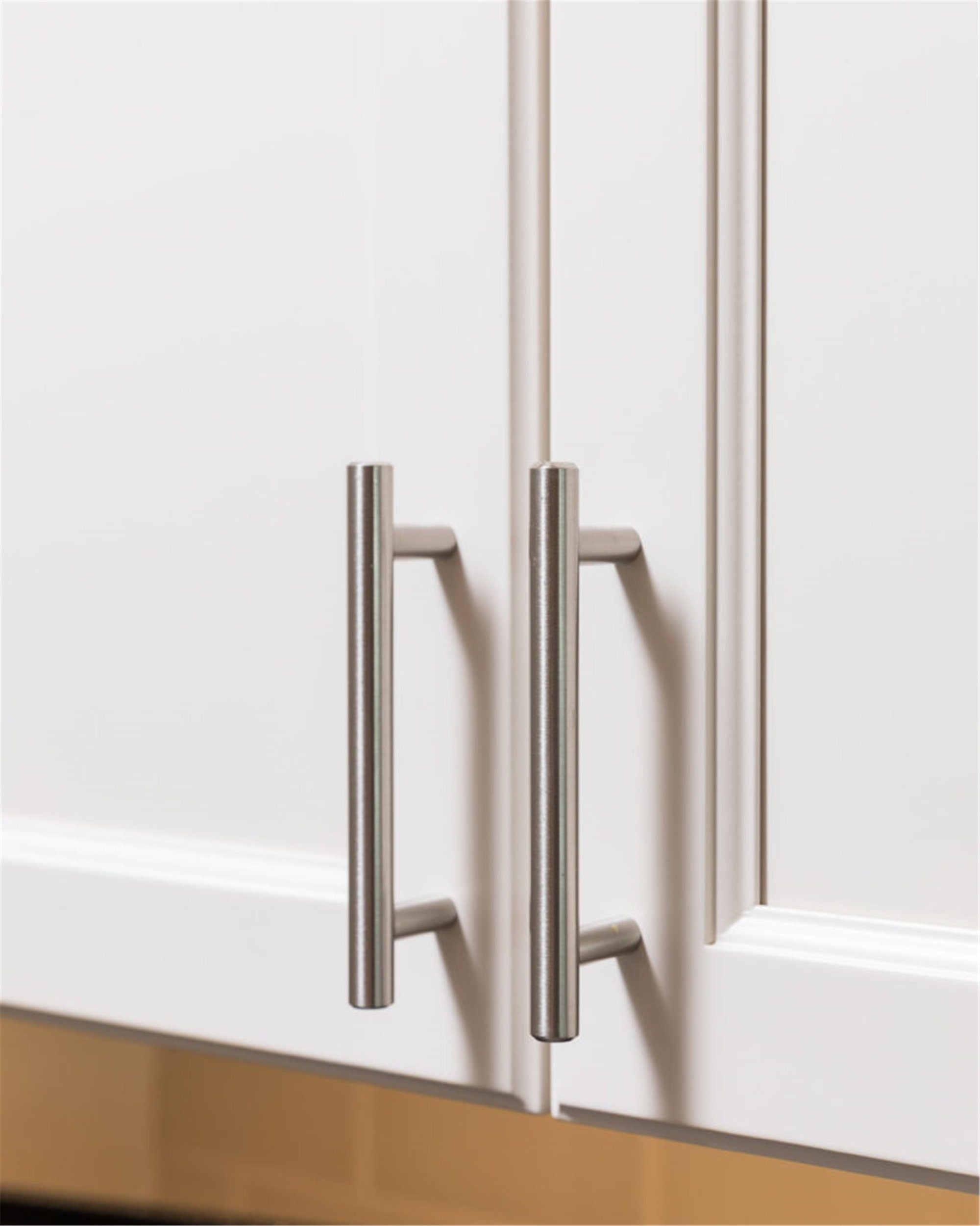 3 Inch Brushed Nickel Cabinet Pulls Modern Cabinet Handles(76mm, Hole Centers)