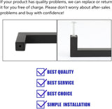 18 inch(C-C) Modern Square Cabinet Pulls(458mm，Matte Black)