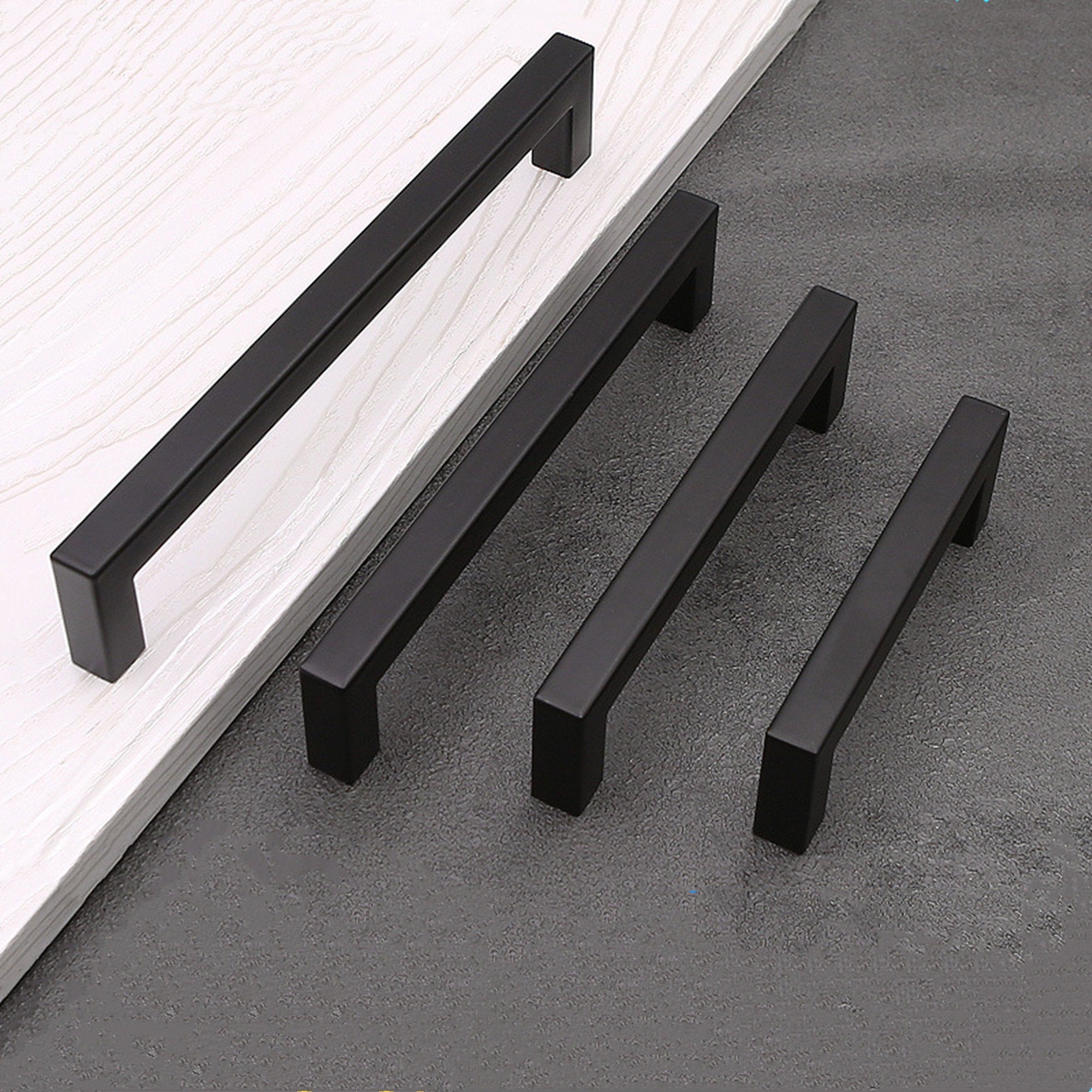 12 Inch(Hole Centers) Matte Black Cabinet Pulls Black Kitchen Hardware (12"/305mm，Customized Long Pulls)