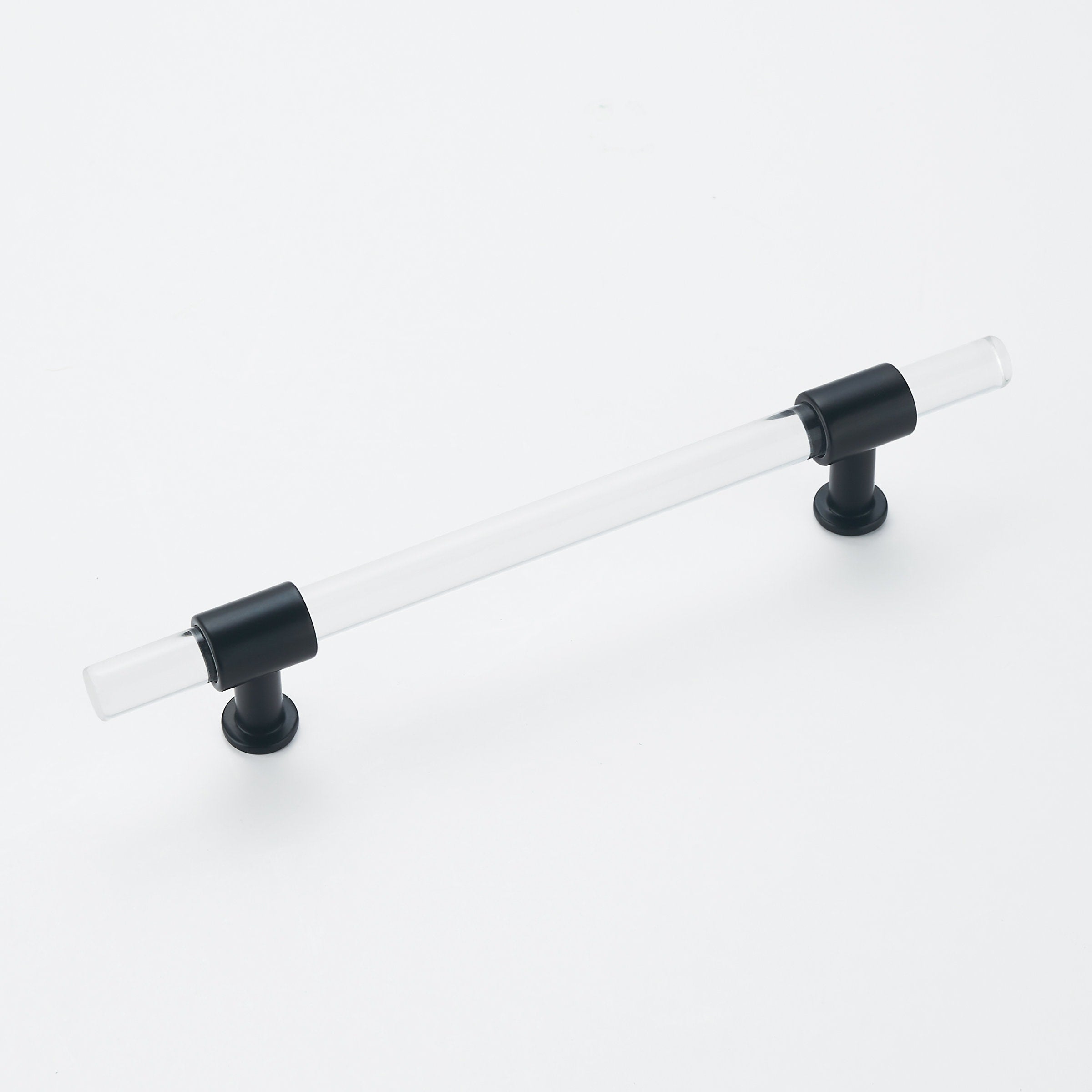 1 Pack Acrylic Cabinet Pulls Gold Drawer Handles for Dresser Cupboard Kitchen