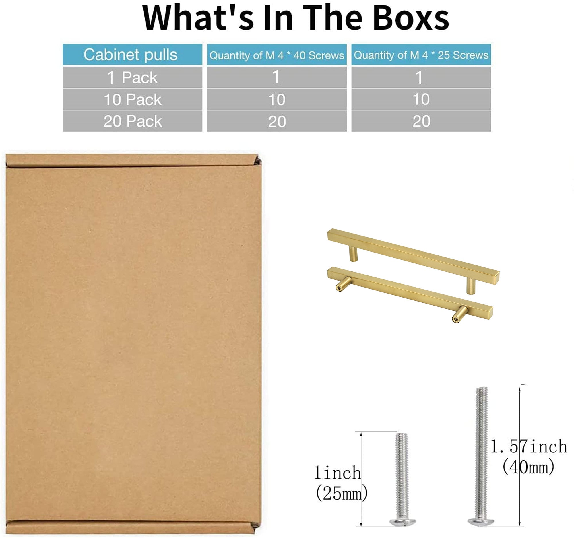 Brushed Brass Cabinet Pulls Gold Cabinet Pulls - 7-1/2" Inch (192mm) Hole Centers