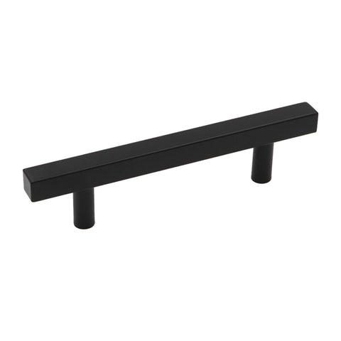 Black Kitchen Cabinet Handles Square Cabinet Drawer Pulls - Stainless Steel Cabinet Handles - Hole Centers(3.5"，3.7.5"，4")