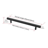 Matte Black Cabinet Pulls Kitchen Cabinet Handles - Large Size Handles - Hole Centers(7.5"，8"，8.8"，10")