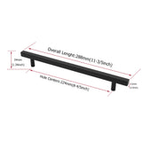 Matte Black Cabinet Pulls Kitchen Cabinet Handles - Large Size Handles - Hole Centers(7.5"，8"，8.8"，10")