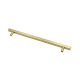 Brushed Brass Cabinet Handles Gold Cabinet Pulls - 10" Inch (256mm) Hole Centers
