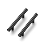 4.5 Inch(115mm) Hole Center Cabinet Handles Pulls For Kitchen Stainless Steel Matte Black Drawer Pulls ( 179mm，Length）