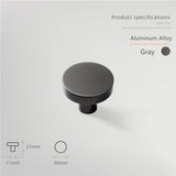 Aluminum Alloy Cabinet Knobs - Color Macaron Pattern - 1.18 Inch Round Drawer Pulls - Single Hole Knobs for Drawer Dressers Cabinet Cupboard