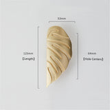4 Pairs Creative Leaf Shape Handle Knob with Mounting Screws for Kitchen Cupboard Cabinet Wardrobe Drawer Door (Gold, 64mm)