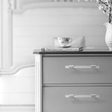 Brushed Nickel Cabinet Pulls Arcylic Drawer Pulls - New Acrylic Pulls - Hole Centers(Knob,2.5",3",3.5",3.75",4",5",6.25",7.5")