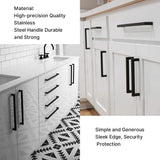 12 Inch(Hole Centers) Matte Black Cabinet Pulls Black Kitchen Hardware (12"/305mm，Customized Long Pulls)