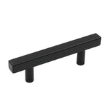 Matte Black Cabinet Knobs Furniture Hardware Drawer Pulls - Stainless Steel Cabinet Handles - Hole Centers(Knob，2.5"，3")