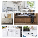 Matte Black Cabinet Pulls Cabinet Hardware Handles - Stainless Steel Cabinet Handles - Hole Centers(4.5"，5"，6.25")