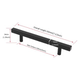 Matte Black Cabinet Pulls Cabinet Hardware Handles - Stainless Steel Cabinet Handles - Hole Centers(4.5"，5"，6.25")