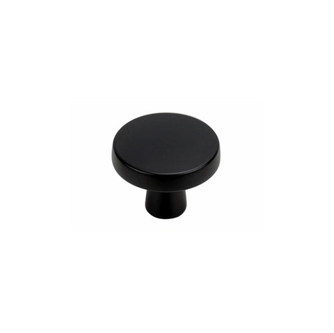 1-1/4 Inch Matte Black Kitchen Cabinet Knobs，Solid Dresser Knobs Drawer Knobs for Cupboard Drawer Pulls