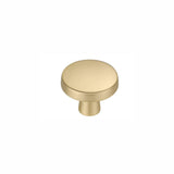 10 Pack 1-1/4 Inch Brushed Brass Kitchen Cabinet Knobs，Solid Dresser Knobs Drawer Knobs For Cupboard Drawer Pulls