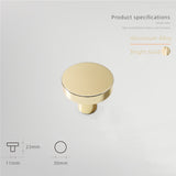 Aluminum Alloy Cabinet Knobs - Color Macaron Pattern - 1.18 Inch Round Drawer Pulls - Single Hole Knobs for Drawer Dressers Cabinet Cupboard