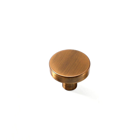 Aluminum Alloy Cabinet Knobs - Color Macaron Pattern - 1.18 Inch Round Drawer Pulls - Single Hole Knobs for Drawer Dressers Cabinet Cupboard