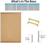 Brushed Brass Drawer Pulls Gold Cabinet Handles for Kitchen, Livingroom, Bathroom