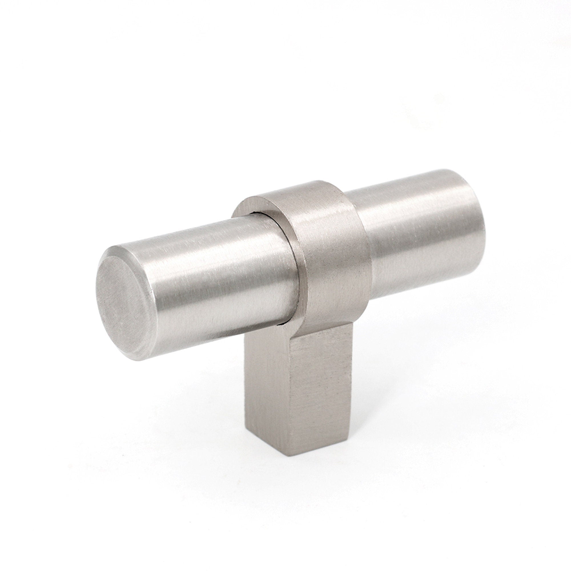 Brushed Nickel Drawer Pulls Kitchen Cabinet Handles - Round Shape Series - Hole Centers(Single Hole, 3",3.5,3.75,4",5",6.25",7.5",8.8",10")