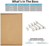 3-1/2"(90mm) Hole Center Cabinet Handles Pulls for Kitchen Stainless Steel Brushed Nickel Drawer Pulls ( 6" Length ）