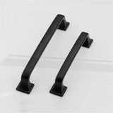 3.75 Inch Matte Black Cabinet Handles for Bathroom, Wardrobe, Bedroom