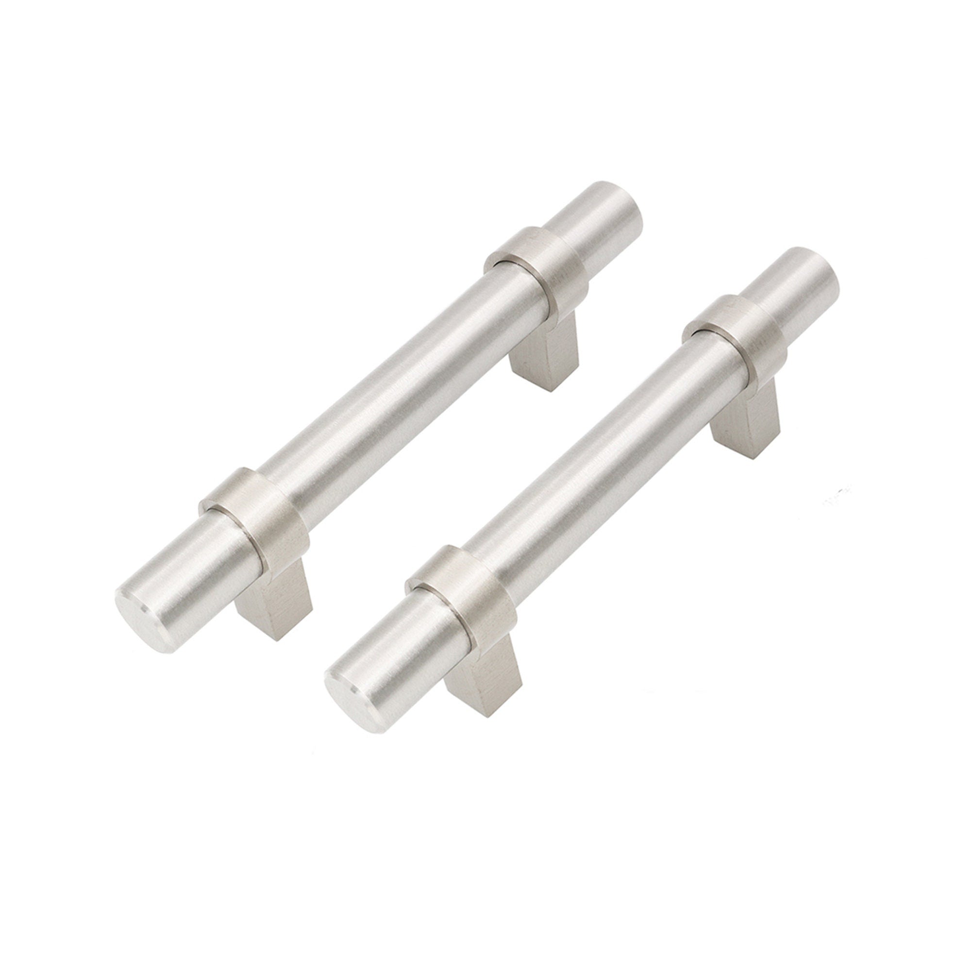 3-3/4"(96mm) Hole Center Cabinet Handles Pulls for Kitchen Stainless Steel Brushed Nickel Drawer Pulls ( 6" Length ）
