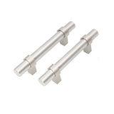 Brushed Nickel Drawer Pulls Kitchen Cabinet Handles - Round Shape Series - Hole Centers(Single Hole, 3",3.5,3.75,4",5",6.25",7.5",8.8",10")